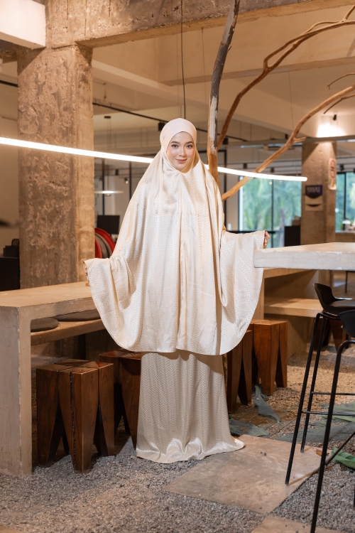 Telekung Aluna Buttercream